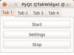 PyQT Tabs Example