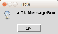 Tkinter Message box