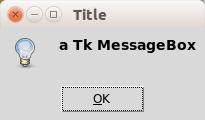 tkinter info message box