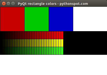 qcolor pyqt5 - Python Tutorial