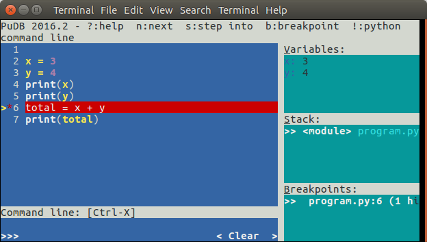 set breakpoints in thonny python ide